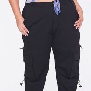 Black Denim Joggers